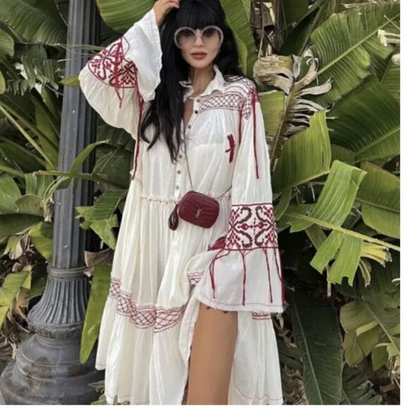 ZARA White Embroidered Dress “Limited Edition” - Picture 5 of 16